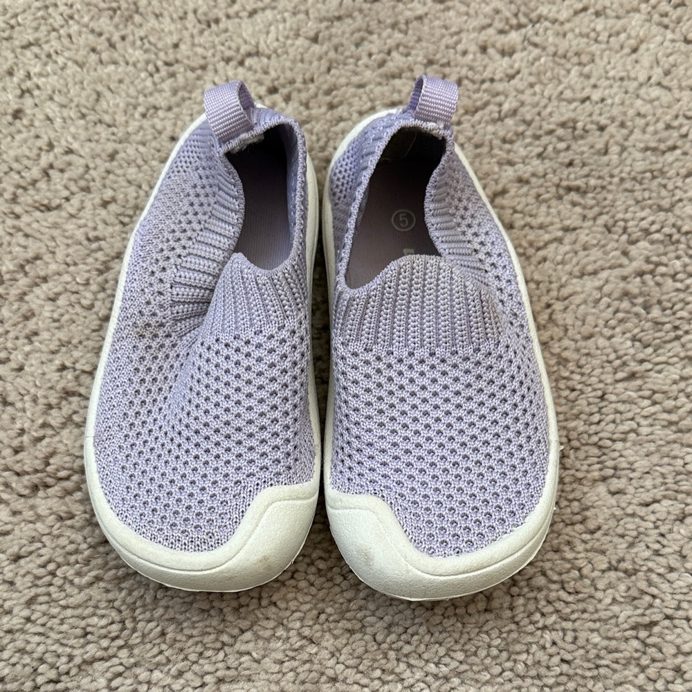 Toddler girl size 5 Wave Zone Slip-On Knit water shoes - Purple